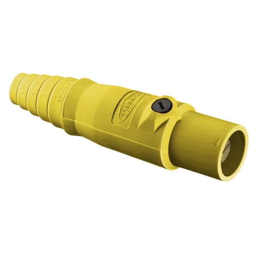 Hubbell Wiring Device - Hubbell HBL300MY Single Pole, 300A Male Plug, YELLOW