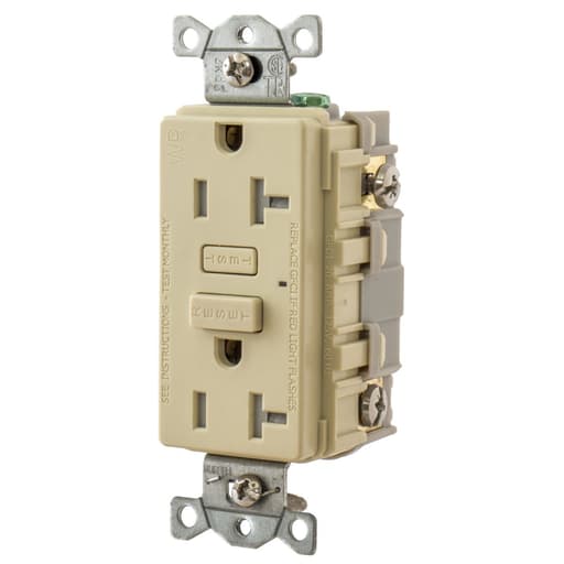 Hubbell Wiring Device - HWDK GFTW20I 20A HUBBELL PRO GFR TR