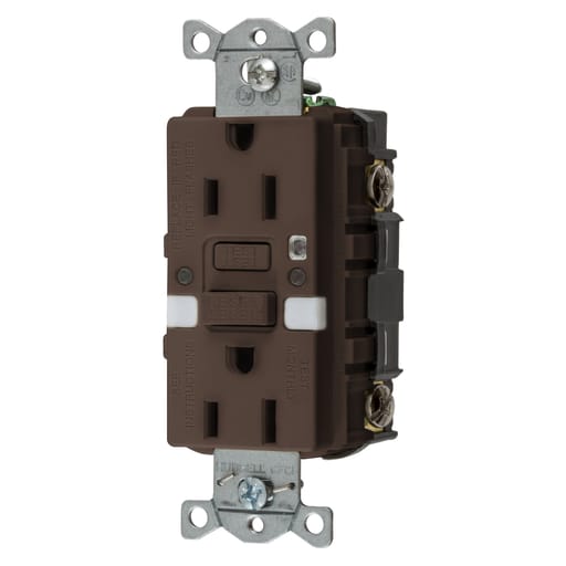 Hubbell Wiring Device - HWDK GFRST15NL 15A COMM SELF TEST N