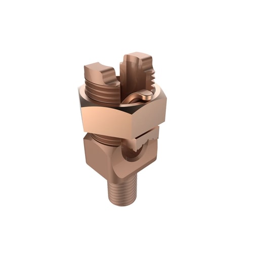 Burndy - Burndy KC28B1 Mechanical Grounding Connector, Cable to Flat, 1-4/0 AWG, 5/8" Stud, 1-3/4" Height, B=1-1/4"