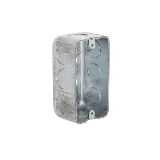 Raco Manufacturing - Raco 8660 4" x 2" Handy Box, Drawn, 1-7/8" Deep, Ten 1/2" KO's, Raised Ground