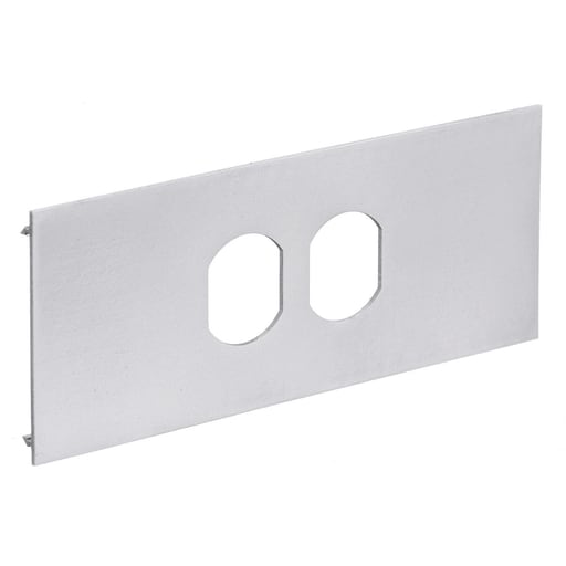 Hubbell Wiring Device - HCI HBLALU34DRBM RACEWAY 1G PLATE,