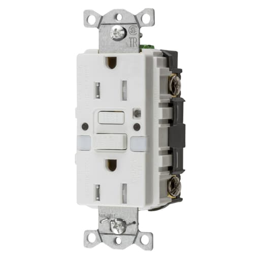 Hubbell Wiring Device - HWDK GFTRST15WNL 15A COMM SELF TEST