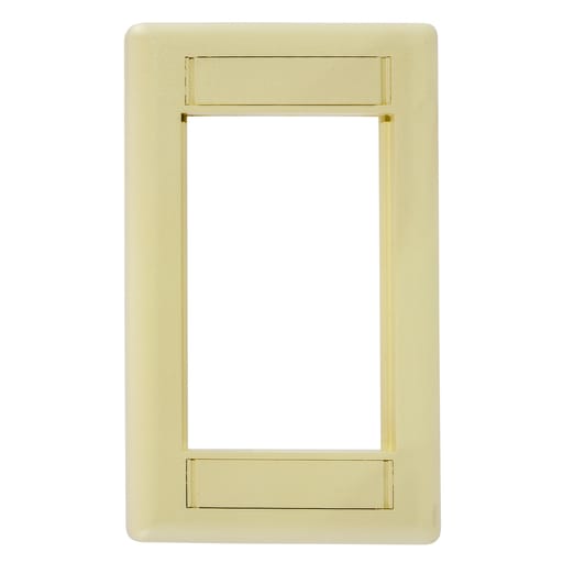 Hubbell Wiring Device - Hubbell Wiring Devices IMF1EI 1-Gang Ivory Modular Face Plate Frame