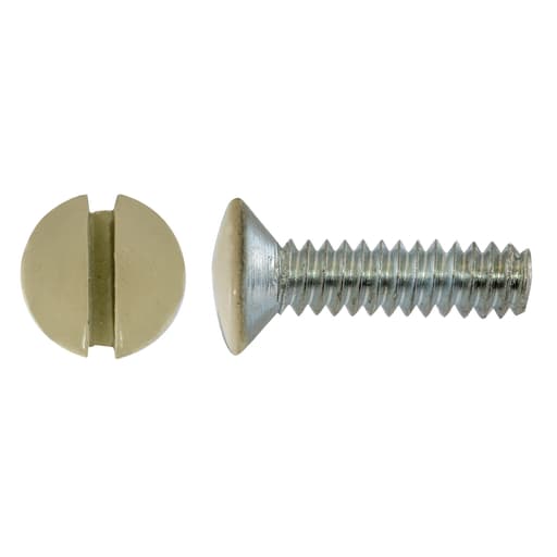 Hubbell Wiring Device - Hubbell RA12IPK100 1/2" Wallplate Screws, Ivory (100/Box)