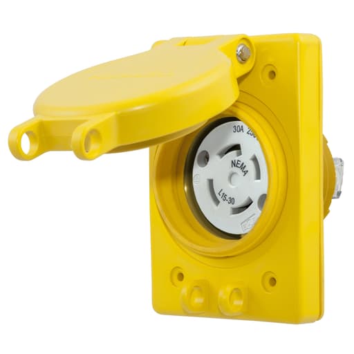 Hubbell Wiring Device - Hubbell HBL69W75 WATERTIGHT RECEP ASSY, NEMA L15-30
