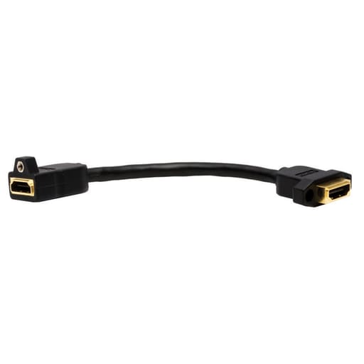 Hubbell Wiring Device - Hubbell HDMIT14 Connector, HDMI, Female to Female Tail, 3" Length, V 1.4
