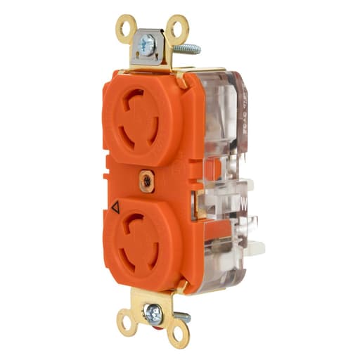 Hubbell Wiring Device - HCI IG4700AST LKG DUP RCPT, IG, 15A