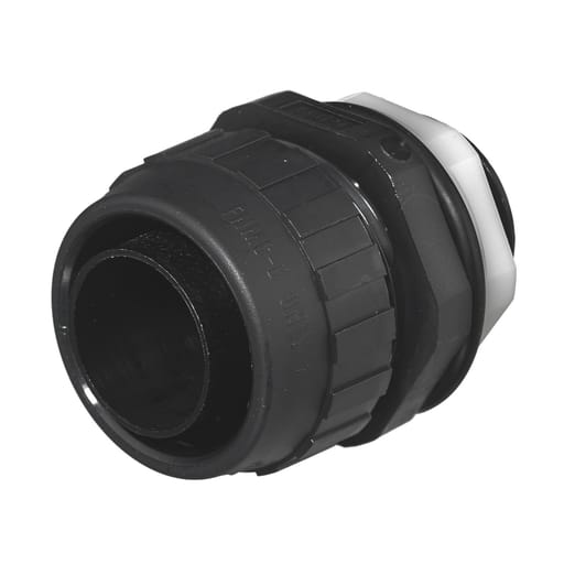 Hubbell Wiring Device - Hubbell P100NBKA 1 Inch Black Straight Male Non-Metallic Liquidtight Connector