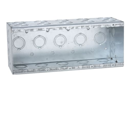 Raco Manufacturing - Raco 699 Masonry Box, 5 Device, Non-gangable, 3-1/2" Deep, 1/2" & 3/4" End Knockouts