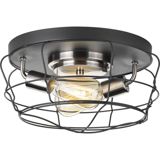 Progress Lighting - Progress P350037-143 Gauge Collection Two-Light Flush Mount