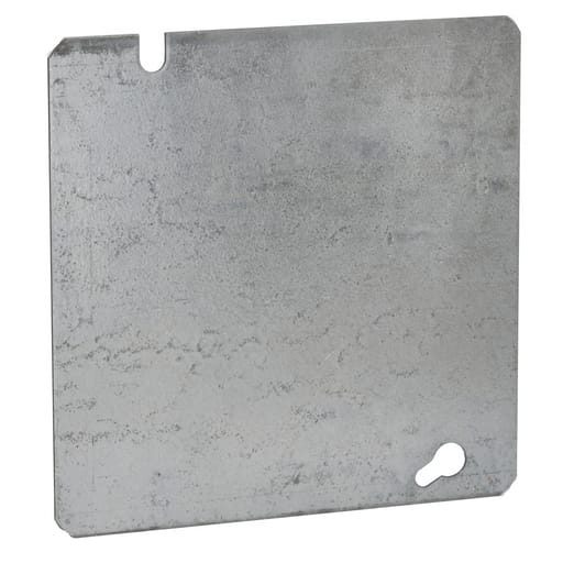 Raco Manufacturing - Raco 832 4-11/16" Steel Square Box Cover, Flat Blank