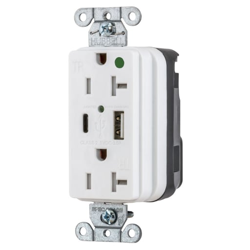 Hubbell Wiring Device - HWDK SNAP8300UACW USB CHG SNAP HG 2