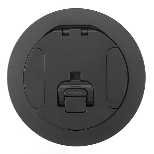 Hubbell Wiring Device - Hubbell CFBS1R6CVRBLKCFB ROUND 6 INCH COVER, BLACK