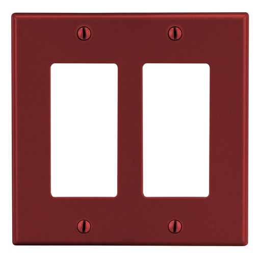 Hubbell Wiring Device - HWDK PJ262R WALLPLATE, M-SIZE, 2-G,