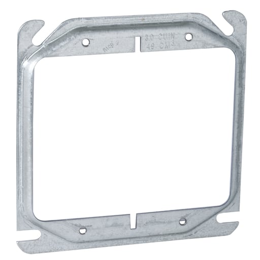 Raco Manufacturing - Raco 777 4" Square Mud-Ring, For 2 Devices, Raised 1/4"