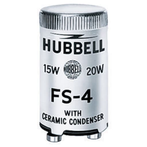 Hubbell Wiring Device - Hubbell FS4 13/30/40 W Neostart Fluorescent Starter