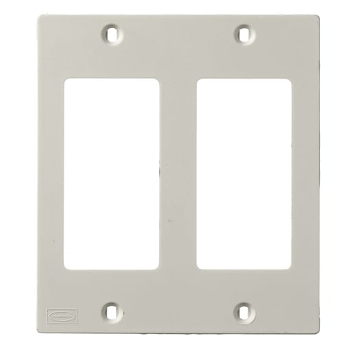 Hubbell Wiring Device - Hubbell KP262FACEPLT, KP SER, 2-G, STYLELINE