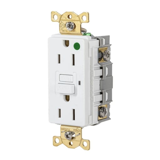 Hubbell Wiring Device - HWDK GFR82W 15A 125VAC COMM HG GFR