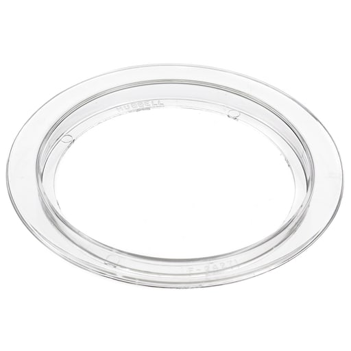 Hubbell Wiring Device - Hubbell S3079 5.25 Inch Clear Polycarbonate Round Floor Box Carpet Flange