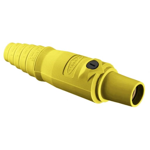 Hubbell Wiring Device - Hubbell HBL300FY Single Pole, 300A FeMale Plug, YELLOW