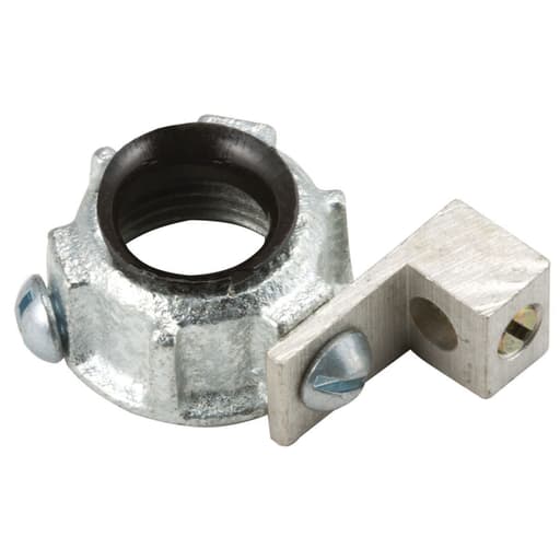 Raco Manufacturing - Raco 1225 1-1/4" 150deg Rigid/IMC Grounding Bushing, Feed-Through-Lug, Insulated
