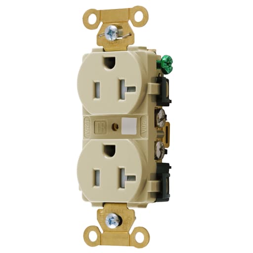 Hubbell Wiring Device - Hubbell HBL5362ITRDUP Receptacle, IND, TR, 20A/125V, 5-20R, IV