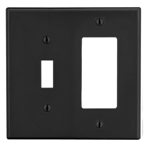Hubbell Wiring Device - HWDK P126BK WALLPLATE, 2-G, 1) TOG