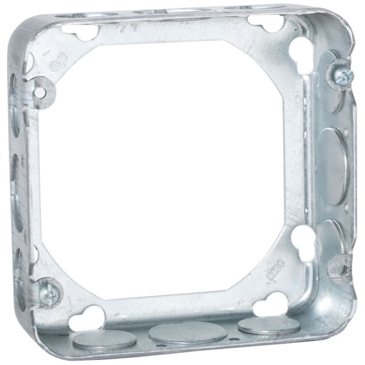 Raco Manufacturing - RACO 250 4-11/16 IN. SQUARE EXTENSION RING, DRAWN, 1-1/2 IN. DEEP WITH EIGHT 1/2 AND FOUR 3/4 IN. KO'S
