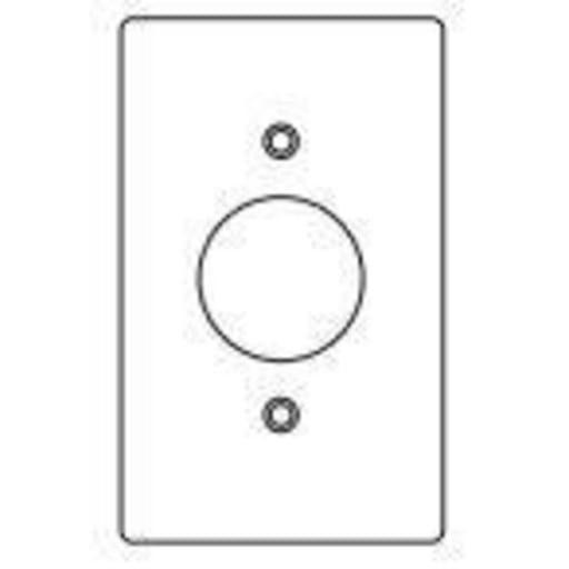 Killark - Killark 1FRC FS/FD Series Fittings- Device Box Covers- Single Gang with Coating-1-13/32" Opening Round Receptacle