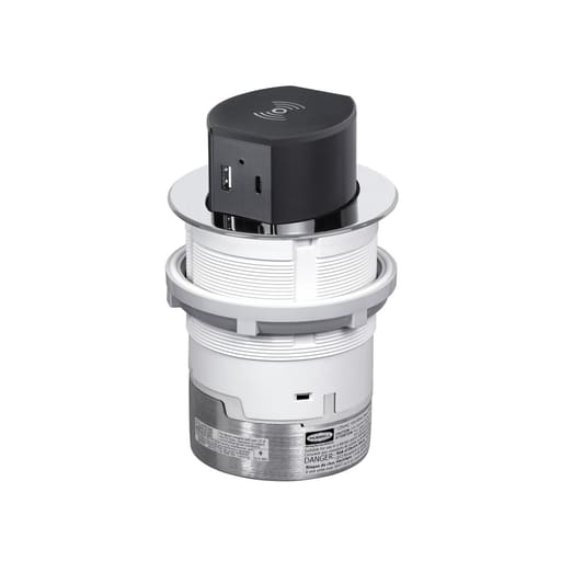 Hubbell Wiring Device - HWDK RCT600CH 15A TRI PWR POP UP SU