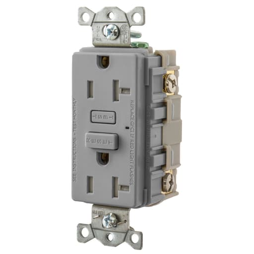 Hubbell Wiring Device - HWDK GFT20GY 20A HUBBELL PRO GFR TR