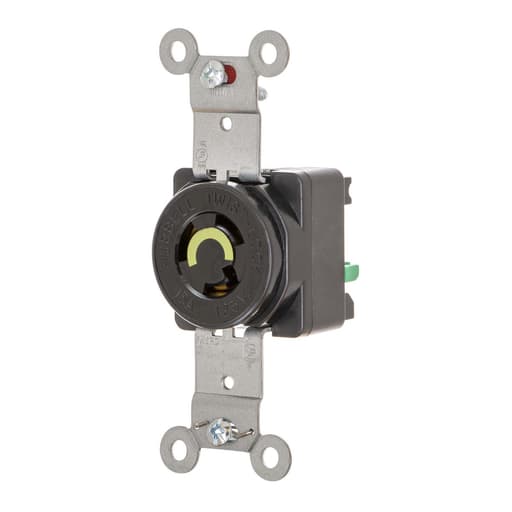 Hubbell Wiring Device - HWDK HBL4710ST LKG SGL RCPT, 15A 12