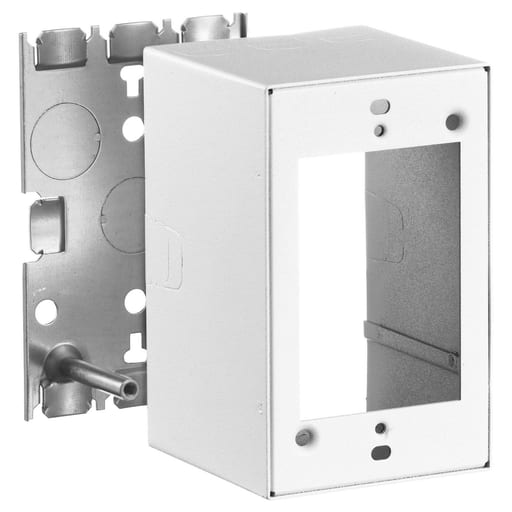 Hubbell Wiring Device - Hubbell HBL5744WA Metal Raceway, Box, 1-Gang, Extra Deep, HBL500/700/750 Series, White