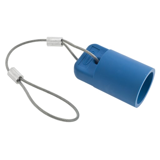 Hubbell - Hubbell HBLFCAPBL Blue FeMale Cam Type Plug/Receptacle Protective Cap