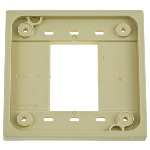 Hubbell Wiring Device - Hubbell HBL4API 4-Plex Ivory Adapter Plate