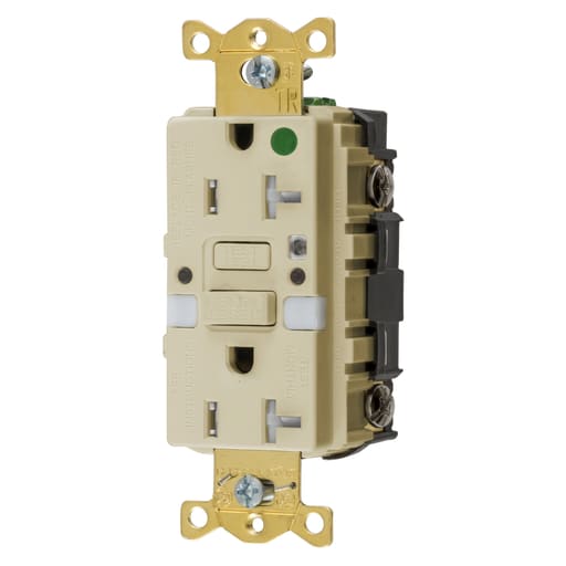 Hubbell Wiring Device - HCI GFTRST83INL 20A COMM HG S-TEST