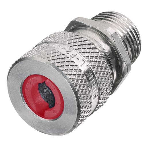 Hubbell Wiring Device - Hubbell Wiring Devices SHC1003 1/4 Inch Male Threaded 0.19 to 0.25 Inch Machined Aluminum Straight Cord Connector