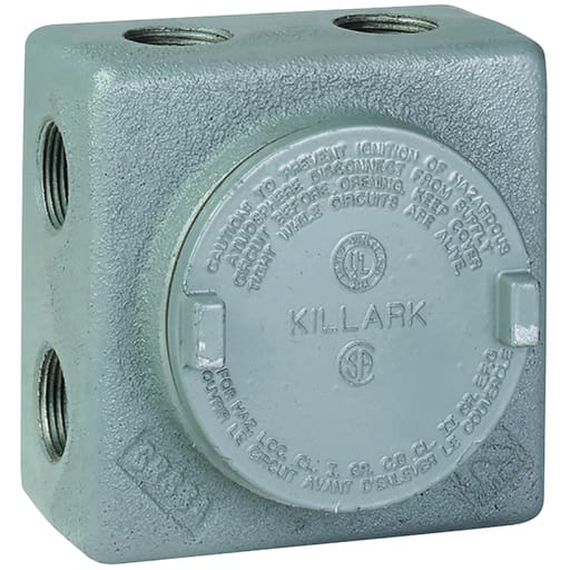 Killark - Killark GRSSA-2 3/4" Aluminum GRSSA Outlet Body, 13 Hub Configuration