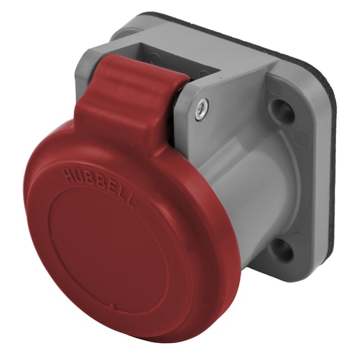 Hubbell Wiring Device - Hubbell HBLNCR Single Pole, NON-MET COVER, 300/400A, RED