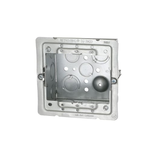 Raco Manufacturing - Raco 232-OW 4" Square Box, Welded, 2-1/8" Deep, (10) 1/2" KOs & (5) TKO's, Old Work