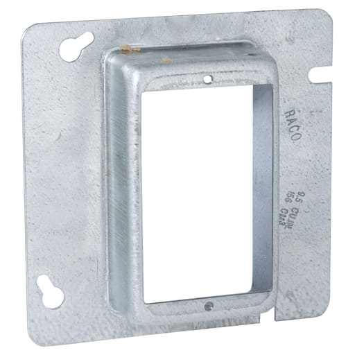Raco Manufacturing - Raco 842 4-11/16" Steel Square Mud-Ring, For 1 Device, Raised 1-1/4"