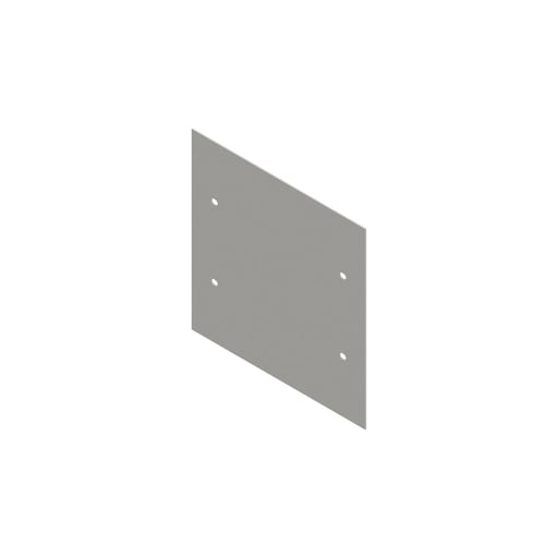 Wiegmann - Wiegmann SCF1212 Steel Gray Polyester Powder Coated Flush Mounting NEMA 1 Enclosure Cover