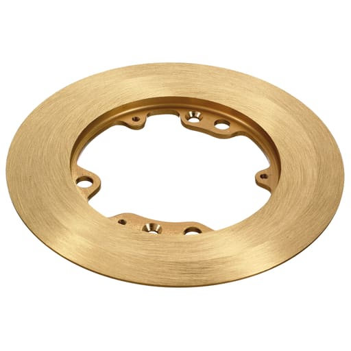 Hubbell Wiring Device - Hubbell S3082 6.25 Inch Brass Round Floor Box Carpet Flange