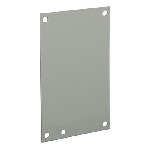 Wiegmann - Wiegmann N1P1012 8.25 x 10.25 Inch NEMA 1 White Polyester Powder Coated 14/12 Gauge Steel Enclosure Back Panel