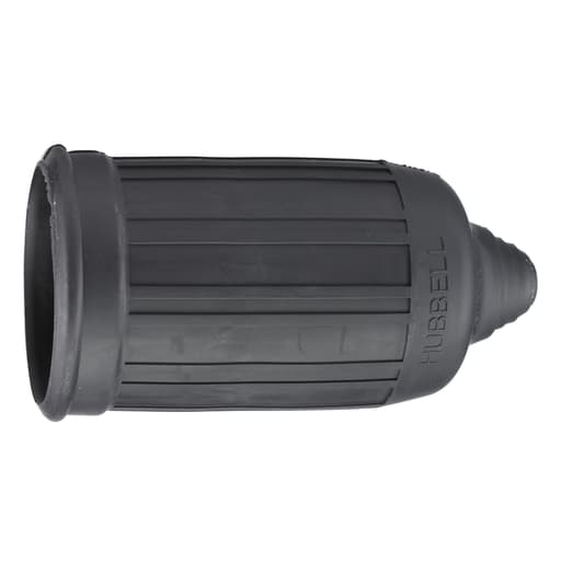 Hubbell Wiring Device - Hubbell HBL6036 Black Straight Blade Weatherproof Boot