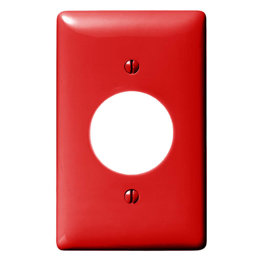 Hubbell Wiring Device - Hubbell NP720R WALLPLATE, 1-G, 1.60" OPNG, RD