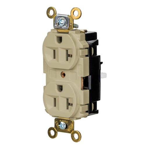 Hubbell Wiring Device - HWDK HBL5362STI EDGE, DPLX RCPT, IN