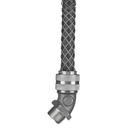 Hubbell Wiring Device - Hubbell / Kellems 074011021 Deluxe Cord Grip, 45 Degree Male .375-.500", 1/2" with Mesh
