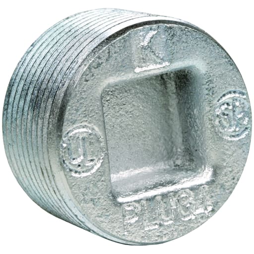 Killark - Killark PLUG6 2" Iron, (Zinc Plated) Threaded Insert Plug
